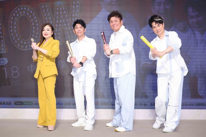 金曲歌后張秀卿現身記者會，力挺荒山亮、劉家榮、李明洋。（圖／瑞揚創意提供）