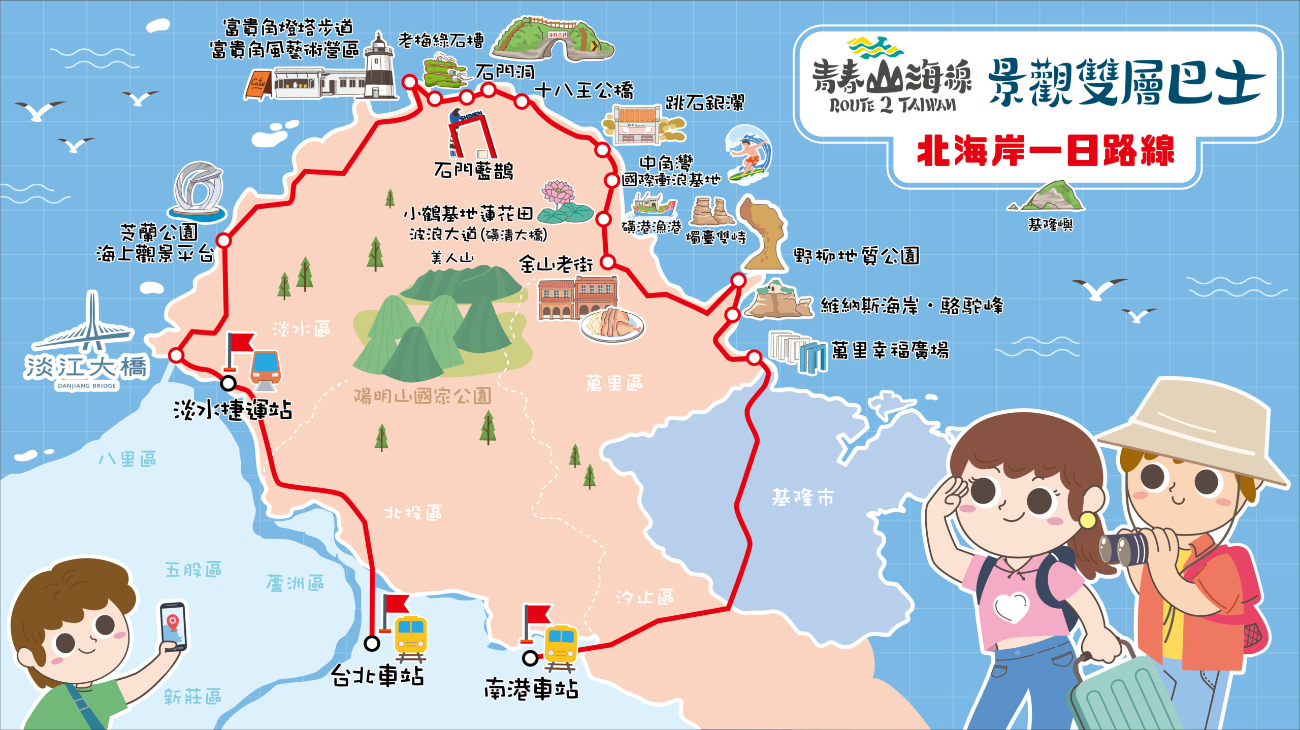 直上淡江大橋！青春山海線「景觀雙層巴士」5/12 首航     988 元搶先體驗